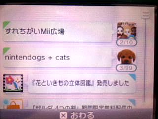 nintendogs+cats 99人バグ